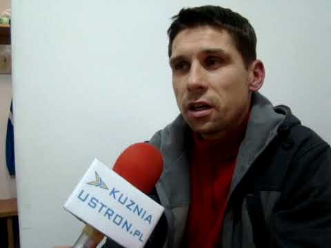 KUZNIA USTRON.pl - Trener Michał Kurzeja przed spotkaniem z Drzewiarzem Jasienica (10 XI 09)