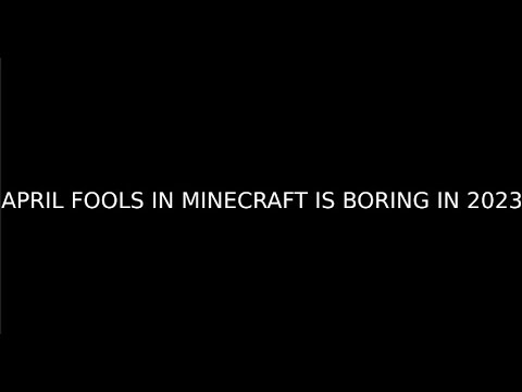 FireCraftXtreme - The Minecraft 2023 April Fools snapshot is BORING #shorts