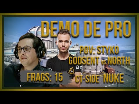 [PT] zorlaK Analisa: PoV STYKO - GODSENT vs NORTH - NUKE (CT-SIDE) [Demo de Pro]