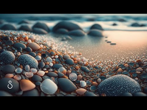 Ocean Waves On Beach Pebbles | 12 Hours | Black Screen | Sleep In Series