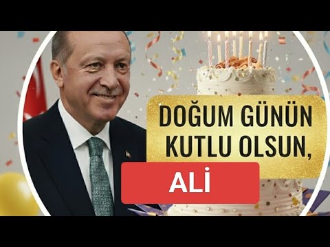 İyi ki doğdun Ali - İsme özel doğum günü