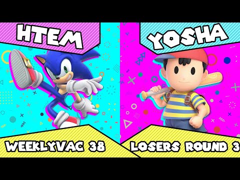 WeeklyVac 38 - SSBU - HTEM (Sonic) vs Yosha (Ness)