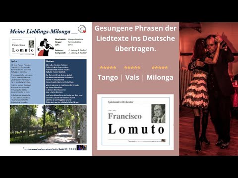 DJ Don Bernardo - Lyrics ins Deutsche übertragen - Orquesta Francisco Lomuto