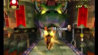 Bowser's Castle 2'11''957 G$☆Guggi - Mario Kart Wii World Champion