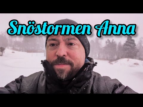 Snöstormen Anna, vädret i södra Norrlandskusten och väderappen YoWindow...