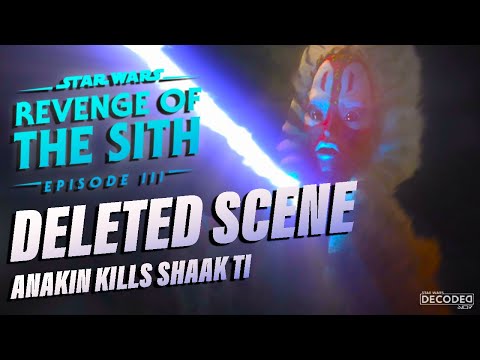 Anakin Kills Shaak Ti - Revenge of the Sith Deleted Scene | Star Wars Explained