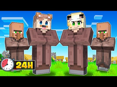 24H ALS VILLAGER LEBEN IN MINECRAFT!