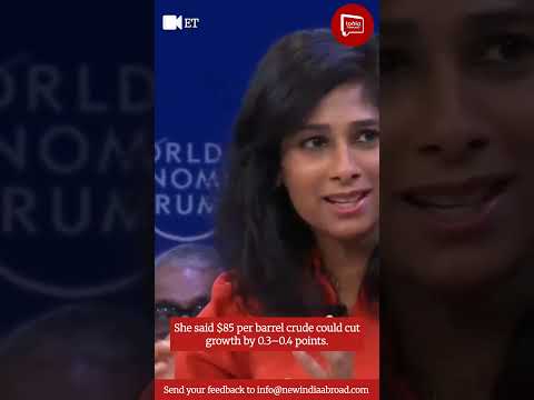 Thumbnail for Gita Gopinath Warns: Rising Oil Prices Could Hit Global Growth | India Abroad® by Gita Gopinath