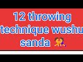12 THROWING TECHNIQUE WUSHU SANDA WUSHU INDIA