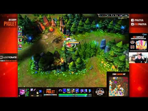 Crs Piglet NA solo queue Vayne, 3rd game of placement