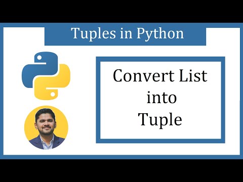 Convert A List Into A Tuple Python Pythonprogramming Python3 Pythontutorial