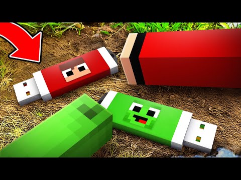 JJ and Mikey Found Secret USB Drive in Minecraft (Maizen)