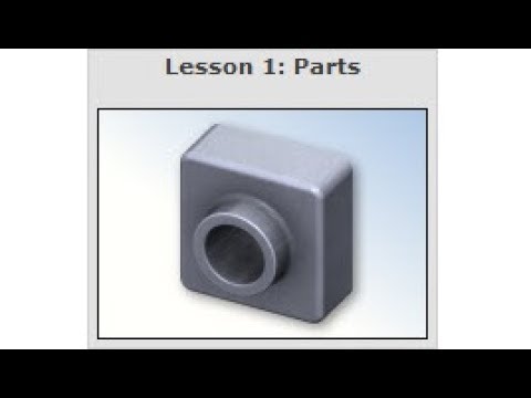 SOLIDWORKS Tutorial "Lesson 1: Parts" (04/10)