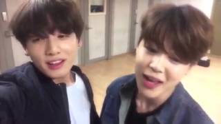 BTS (방탄소년단) Jungkook & Jimin Singing 'Come To Me' by HOMME