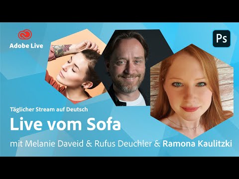 Illustration mit Melanie, Rufus & Ramona Kaulitzki  | Adobe Live