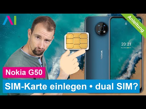 Nokia G50 - SIM-Karte einlegen • 🂠 • 📲 • 📡 • Anleitung | Tutorial