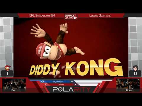 CFL Smackdown 154 WiiU - Kiki (Diddy Kong) vs Kuro (Bayonetta) - Losers Quarters
