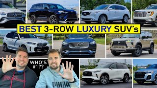 BEST Luxury Midsize 3-Row SUV's to Buy NOW -- Our Expert Ranking After Reviewing