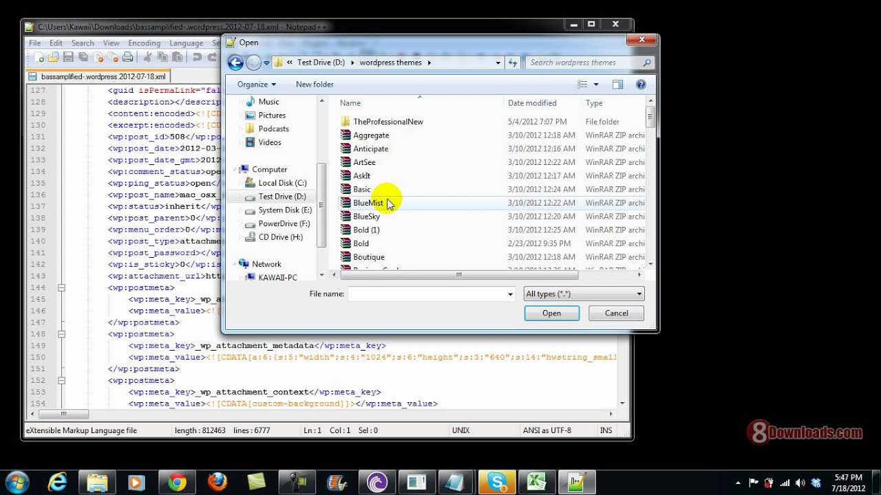Editing XML and Java Scripts with Notepad++