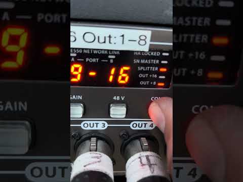 Einstellen der Ausgabe auf einem Behringer s16