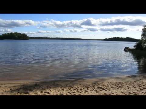 Värsjö v. Örkelljunga - Sandstrand i Värsjön