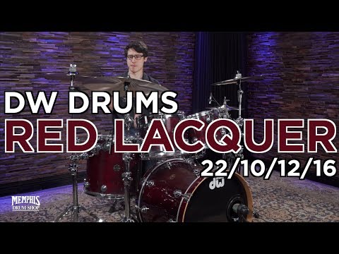 Used DW Drum Set 22/10/12/16 - Red Lacquer