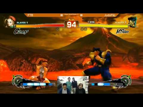 (SF4:AE 2012) JudoFlip (M.Bison) vs FTB(Cammy)