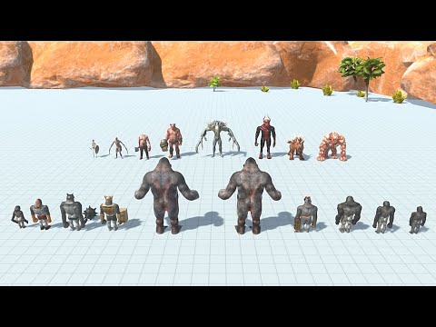 INFERNALS VS FACTION WITH 2 BOSS ( Except Fantasy & Aquatics ) - Animal Revolt Battle Simulator