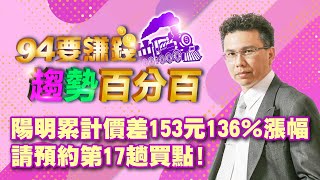 陽明累計價差153元136％漲幅 