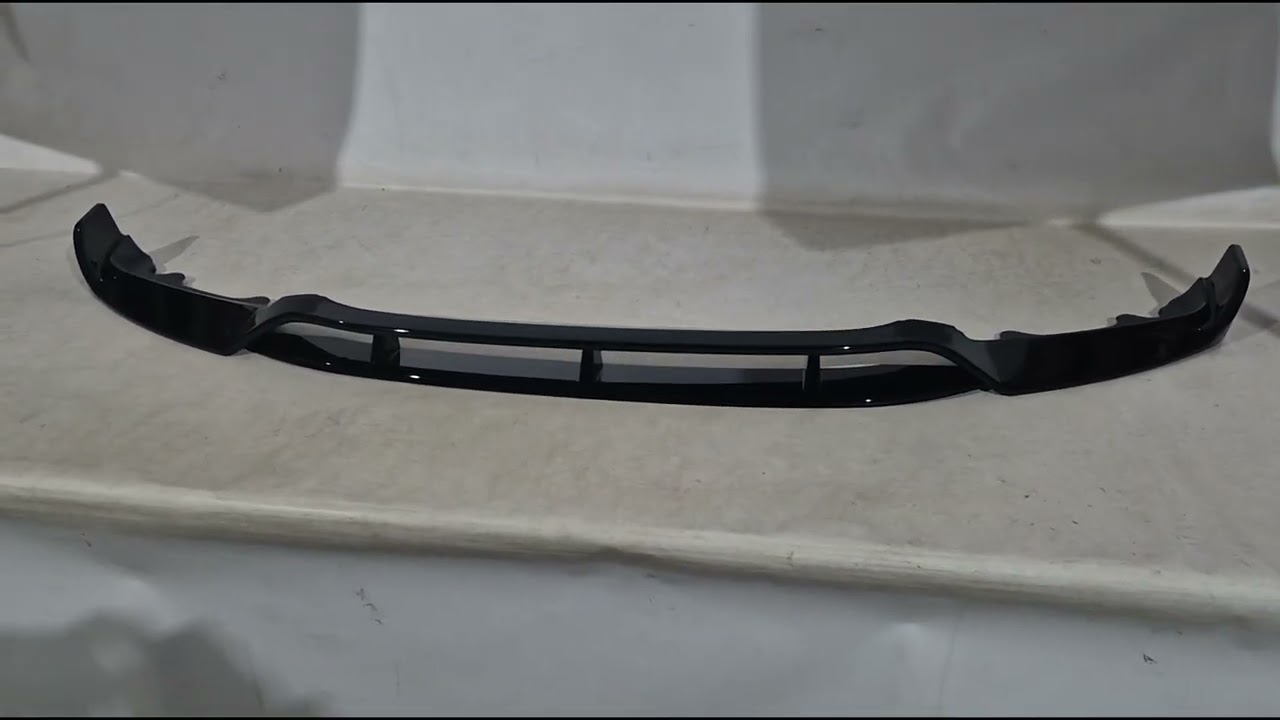 BMW X6 F16 2014-2019 рр. Накладка на передній бампер Lip Black Warrior (для M-Sport) Video 1