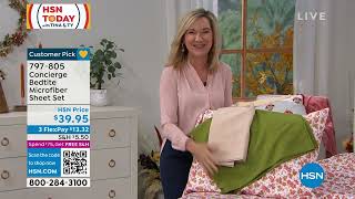 Concierge Collection Bedtite Microfiber Sheet Set w/Extr...