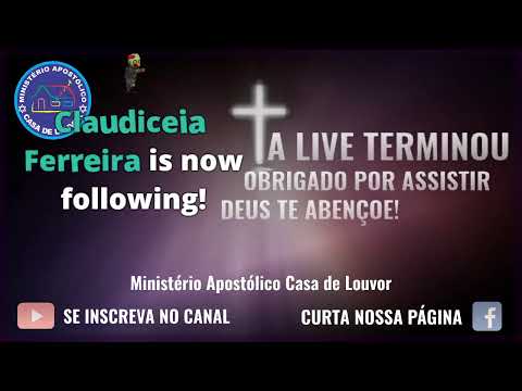 Culto de Domingo, dia 01-03-2020. Ao Vivo na Casa de Louvor