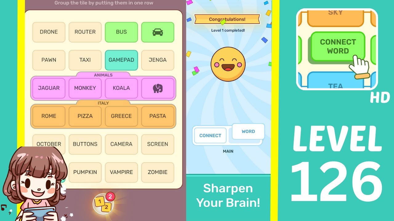 Connect Word Level 126 Solution Video - Step-by-Step Walkthrough Guide