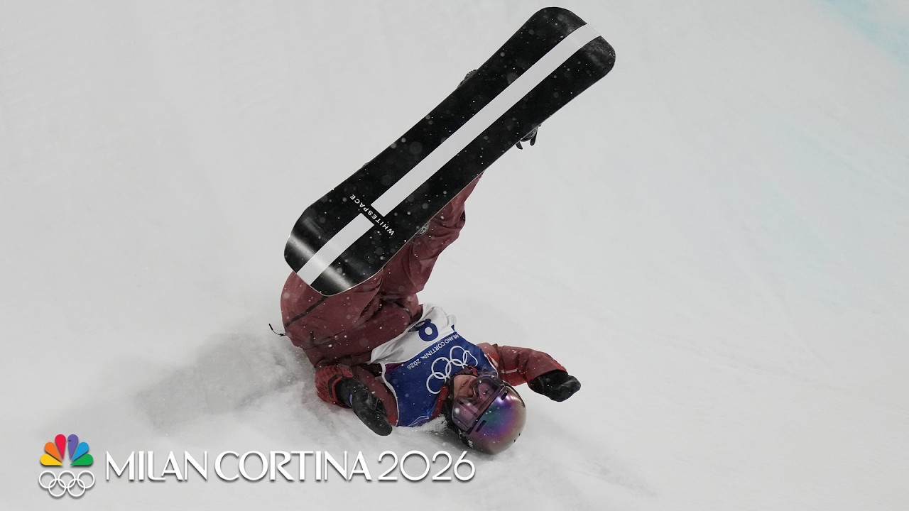 Crash! Bang! Boom! Biggest halfpipe wipeouts of the Milan Cortina Winter Olympics | NBC Sports