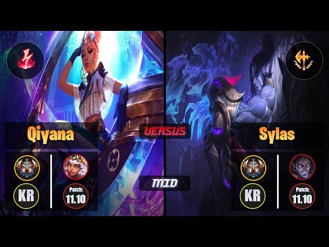 Challenger QIYANA [Electrocute] (Mid) VS  SYLAS - Challenger KR Patch 11.10