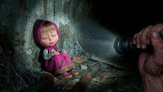 Download lagu THEY FOUND the MASHA and the BEAR Characters in an ABANDONED tunnel !! mp3