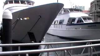 preview picture of video 'Feadship 200' Yacht and Boston Harbor Hotel harbor walk Labor day www.willbegin.com.MOD'