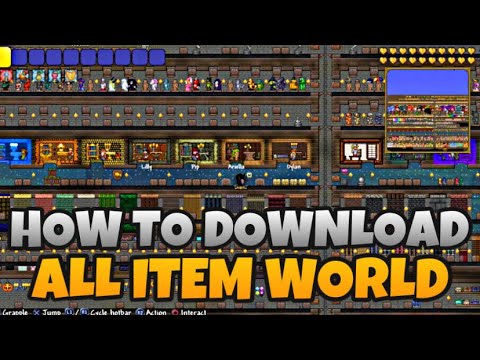 How To Download Terraria ALL ITEM WORLD On PS4!! *In Depth Tutorial*