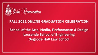 AMPD LSE OSG - Fall 2021 Online Graduation Celebration