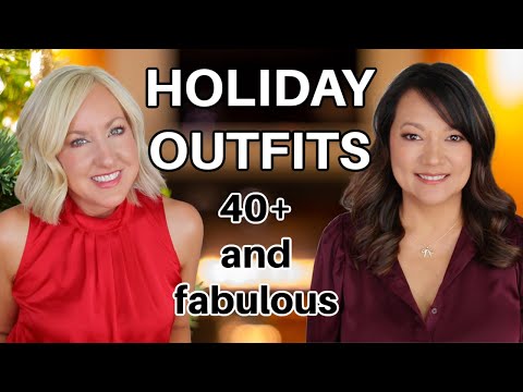 15 Easy Holiday Looks for Women Over 40 | Party Outfit Ideas 2025