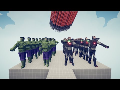 Giant Size BOXING ROBOT + HULK Army vs Every God | Tabs Simulator