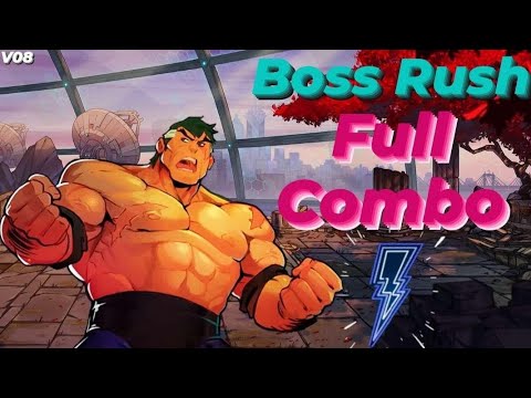 Streets of Rage 4 Max Full Combo Boss Rush Default Moves | v8 dlc update ost