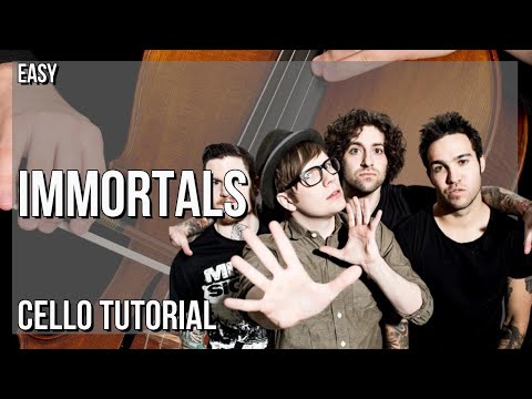 SUPER EASY: How to play Immortals  by Fall Out Boy on Cello (Tutorial)
