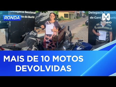 Polícia Civil restitui mais 10 motocicletas em Canto do Buriti-PI