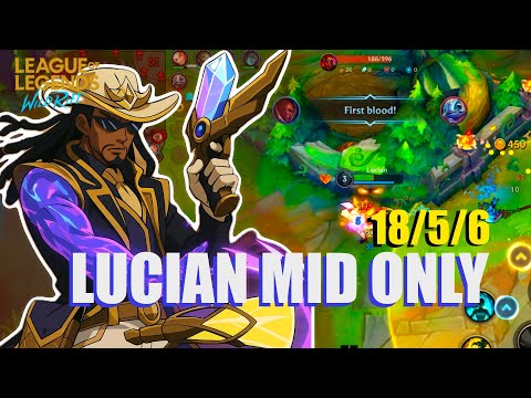 Wild Rift - Destroying FIZZ in High RANK - Lucian MID only