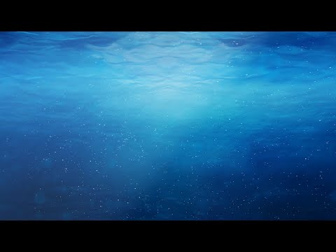 Underwater Near Ocean Surface with Rising Bubbles in Blue Sea 4K Moving Wallpaper Background
