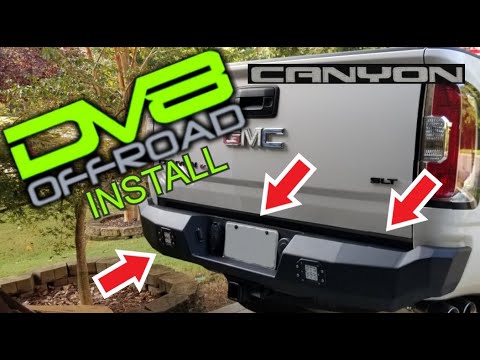 GMC Canyon DV8 Center Mount and Rear Bumper Detailed Install - Rear Bumper Install - Part 2