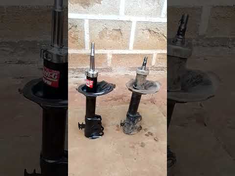 New vs Old gas shock absorbers,,KYB #automobile #shockabsorbers #shorts #mechanic #repair #kyb