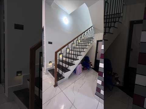 how to make metal stairs modern railing design /pipe railing design ms railing fitting #metalrailing