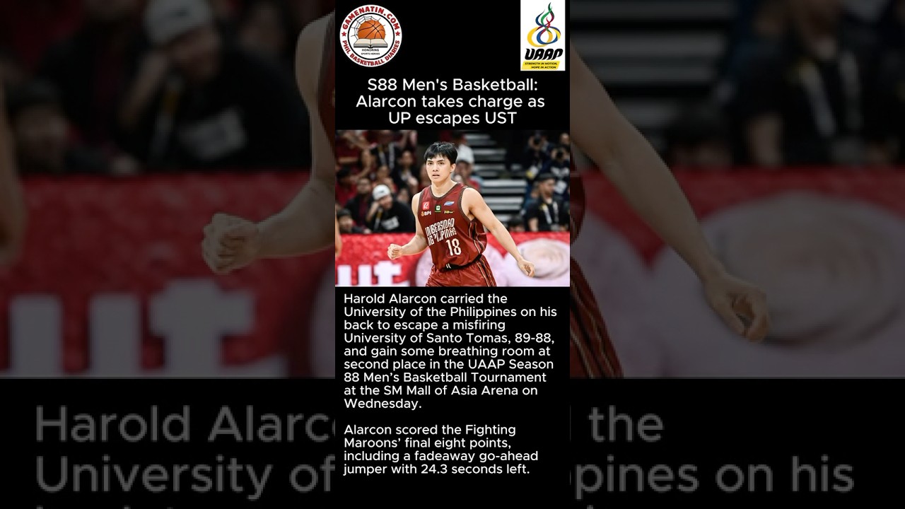 UAAP Men's Basketball: Harold Alarcon shines in UP's tight win vs UST